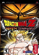 Le jeu de combat Dragon Ball Z Shin Budokai sur la console de jeu PSP.