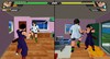 How to make characters enter inside Roshi's house in the game DBZ Budokai Tenkaichi 3.