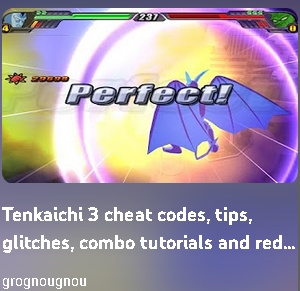 Les codes, combos infinis, tutorials et guides pour le jeu Dragon Ball Z Budokai Tenkaichi 3.